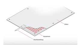 Silicone heating panel (200°C)